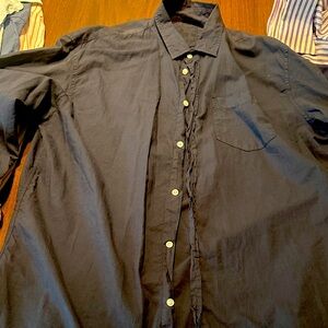 Men's Black Button-Up Shirt